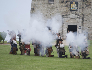 est de cette manière que les patriotes avaient donné l’assaut, à Boston, en 1775 (photo Dahmane Soudani) 