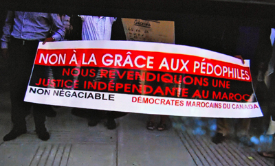 Les manifestants expriment leur indignation et leur colère (photo d’écran RDI DR)