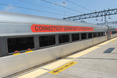 Metro-North, ici en gare de New Haven, dessert également le sud du Connecticut (photo Dahmane Soudani)