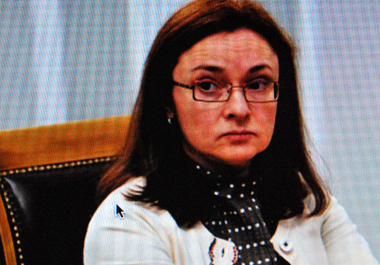 Elvira Nabioullina « Il s’agit de créer un système national qui garantira les paiement dans le pays » (photo d’écran-DS)