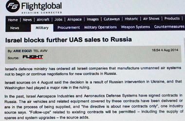 Sanctions. Israël s'y met (photo d'écran)