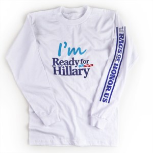 36 objets déjà en vente pour la promotion de la candidature de l’ex-Première Dame (photo DR)