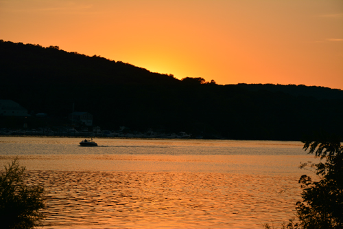 Coucher du Soleil sur la vallée du Connecticut (photo Dahmane Soudani)