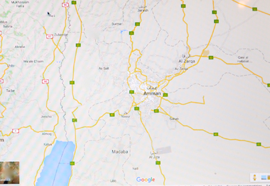 C’est au sud-ouest d’As Sall près de Tell al-Hammam que se trouverait l’antique Sodome (photo écran-DR)